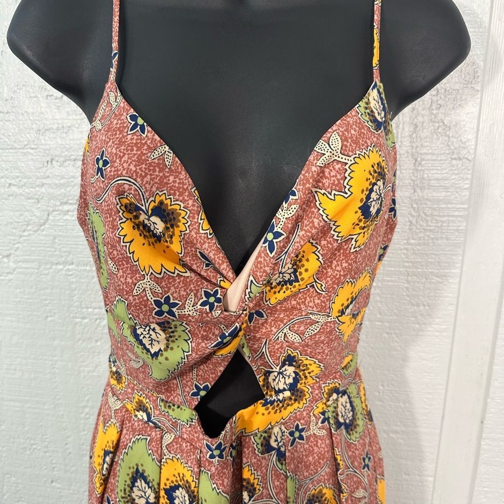 Chelsea 28 Mauve Floral Spaghetti Strap Dress Size XS NWOT - Picture 5 of 14
